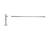 Toilet Supply Kit - Brass Oval Handle with 1/4 Turn Ball Valve (MT316-NL) - Angle Sweat, Flat Head Riser